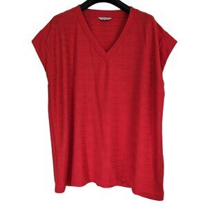 DENVER HAYES Red V Neck Top XXL